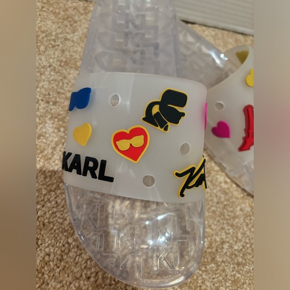 New Karl Lagerfeld clear slides size 8 - Picture 2 of 4